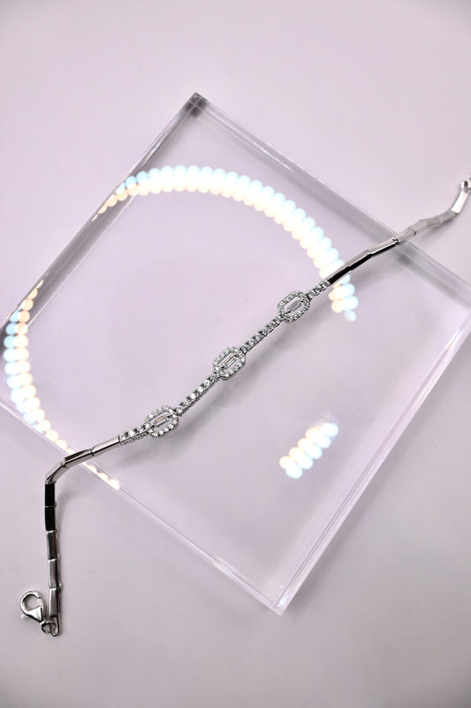 925 Ayar Gümüş Su Yolu Baget Model İthal Zirkon Taşlı Kolye, Bileklik, Küpe, Yüzük Düğün Takı Seti