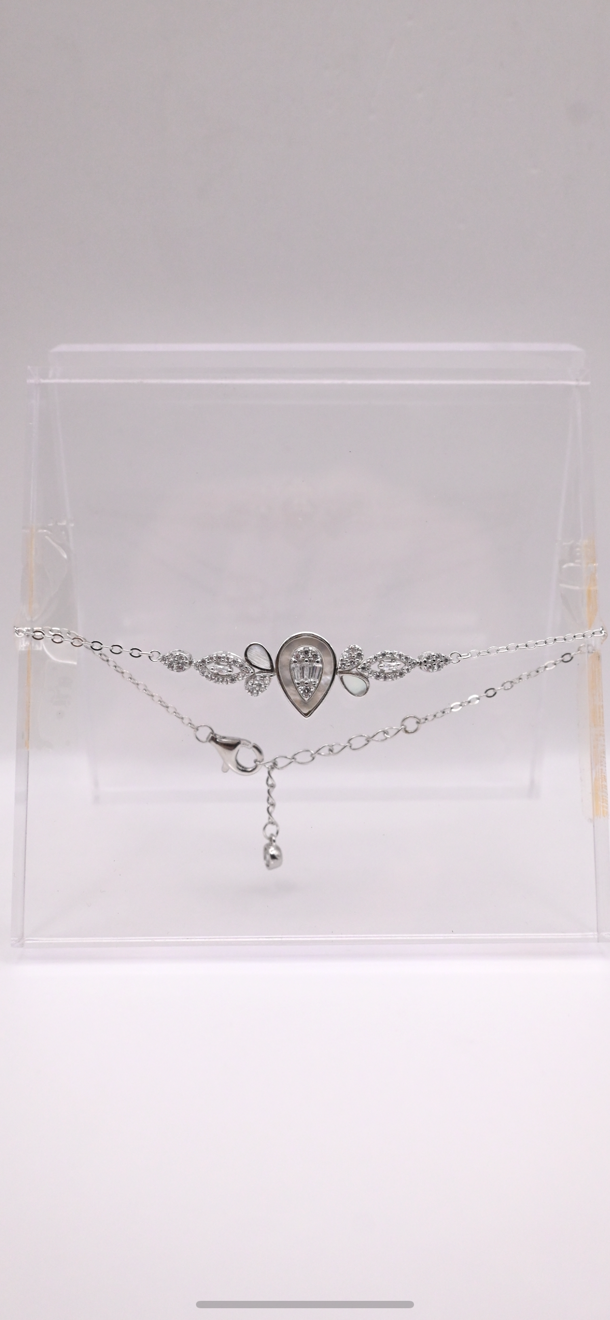 925 Ayar Gümüş Sedefli Zarif Düğün Takı Seti