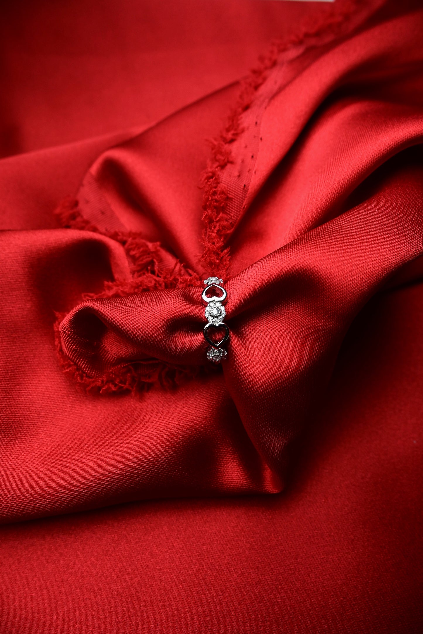 925 Ayar Gümüş Kalpli Zarif 4'lü Set