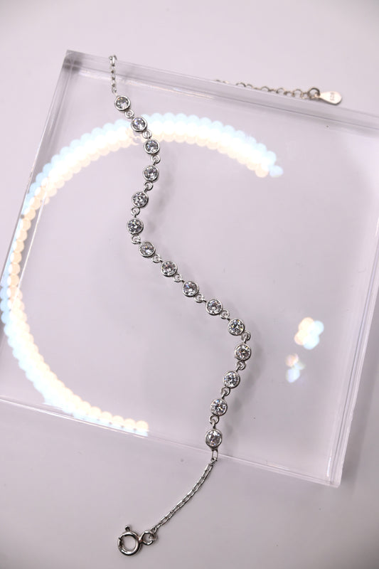 925 Ayar Gümüş Damla Kesim Model İthal Zirkon Taşlı Kolye, Bileklik, Küpe,  Düğün Takı Seti