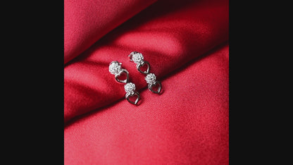 925 Ayar Gümüş Kalpli Zarif 4'lü Set